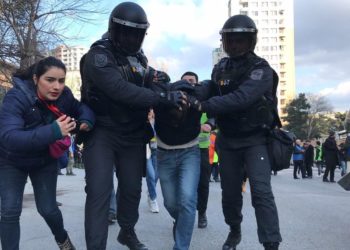 MSK önündəki seçki nəticələrinə etiraz aksiyasından FOTOREPORTAJ
