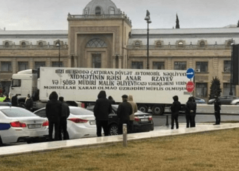 Truck drivers arrested after protest in Azerbaijan