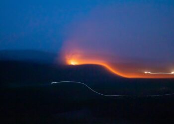 Wildfire in Guba. Source: Elshan Baba/Facebook