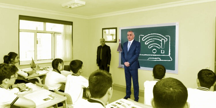 Şahbuz rayonunun kənd məktəbində direktor wi-fi şifrəsini dəyişib internetdən ancaq özü istifadə edir